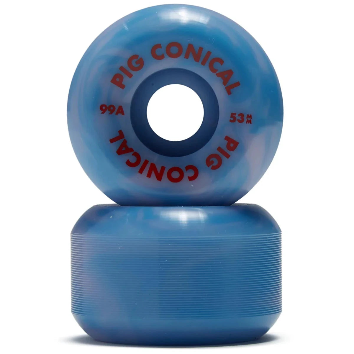 Pig Conical Swirl Wheels Blue 99A 53MM wheels Pig 