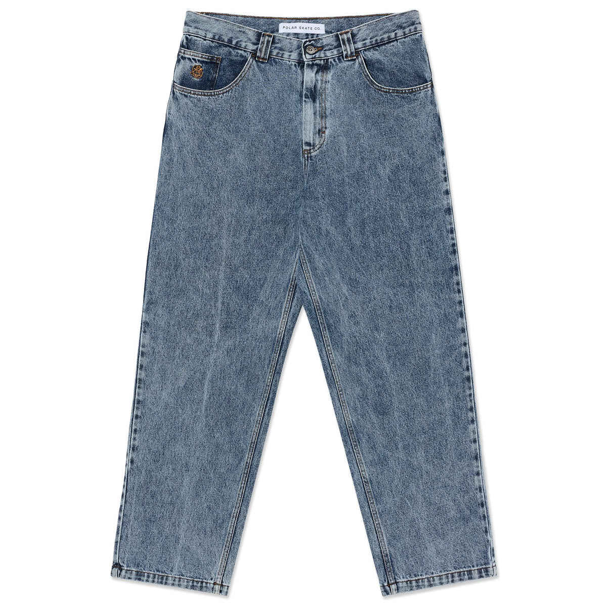 Polar 93! Denim Pants Heavy Washed Blue Pants Polar Skate Co 