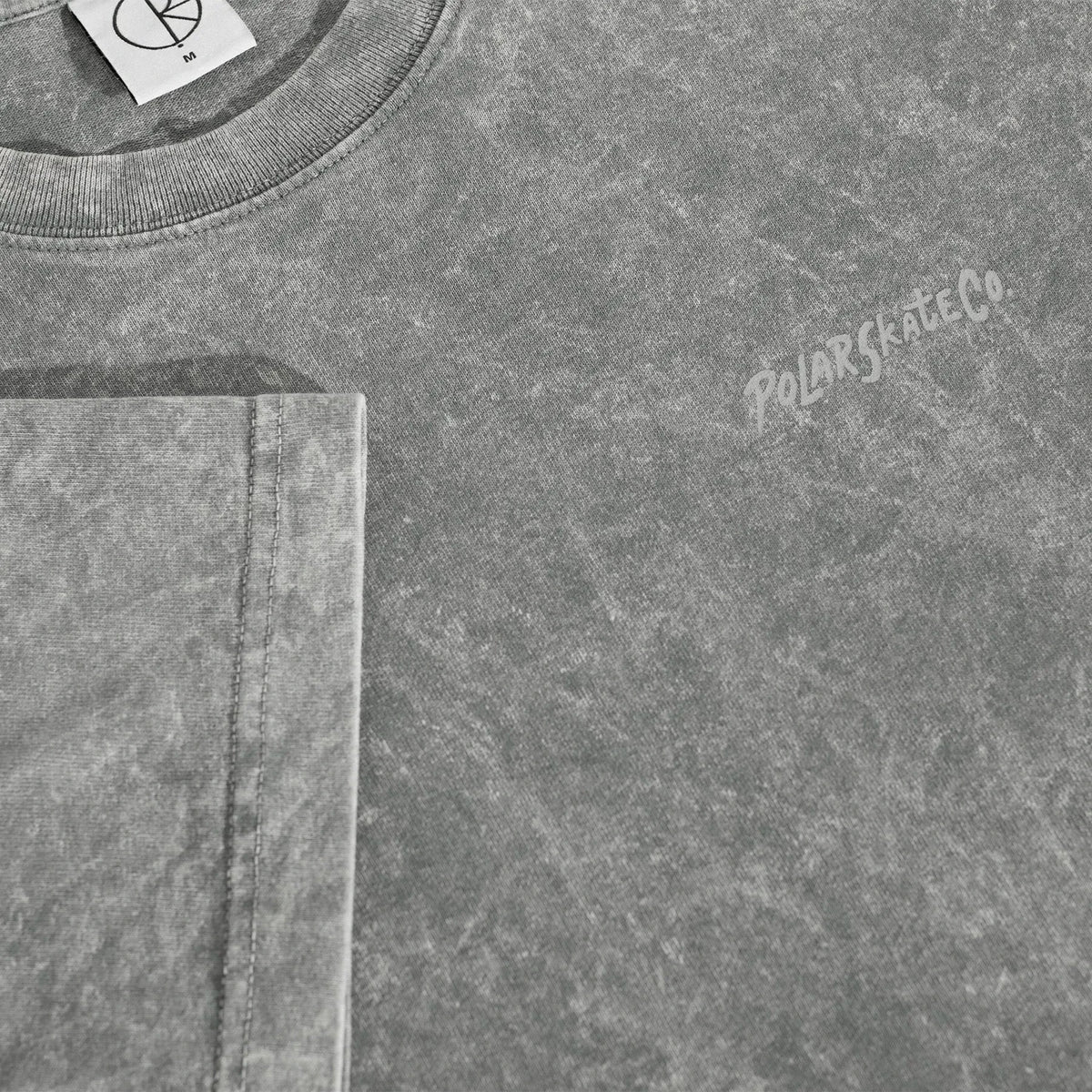 Polar Acid Tee Surf Logo Grey Tees Polar Skate Co 