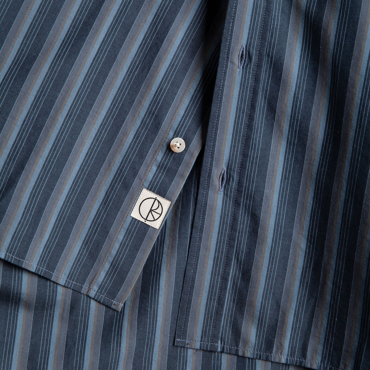 Polar Ben Shirt Blue Stripe shirts Polar Skate Co 