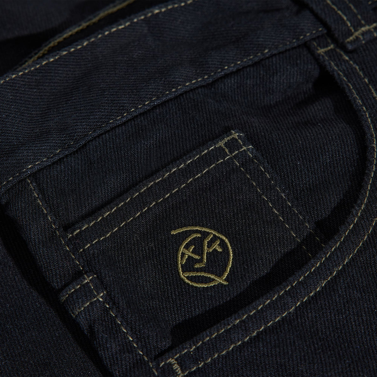 Polar Big Boy Denim Pants Black/Dark Olive Pants Polar Skate Co 