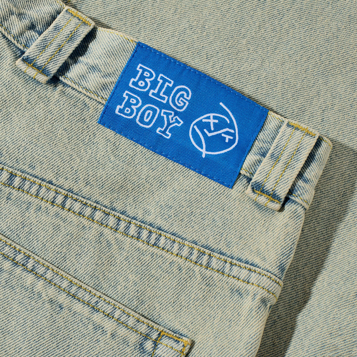 Polar Big Boy Denim Pants Dirty Light Blue Pants Polar Skate Co 