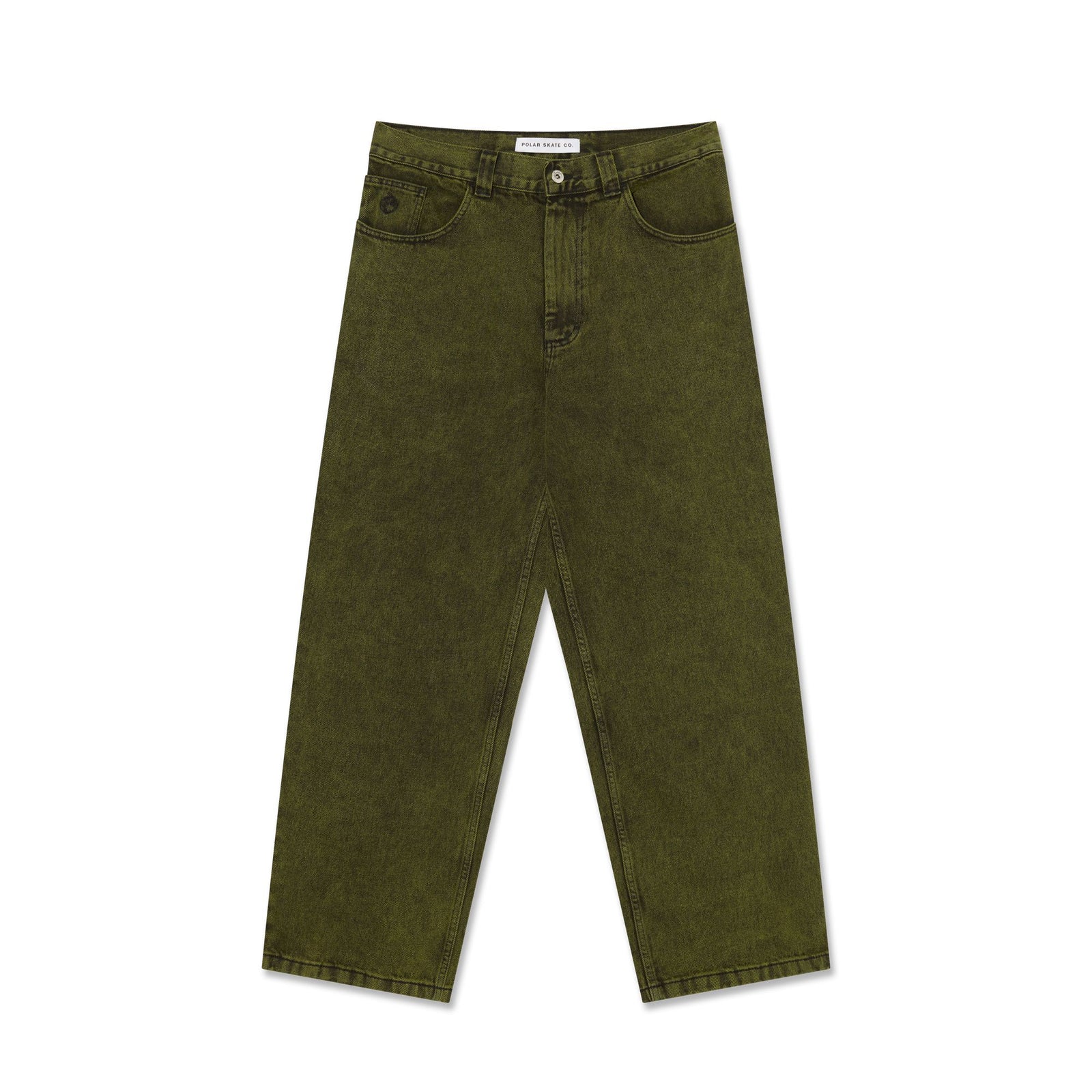 Polar Big Boy Denim Pants Green/Black Pants Polar Skate Co 