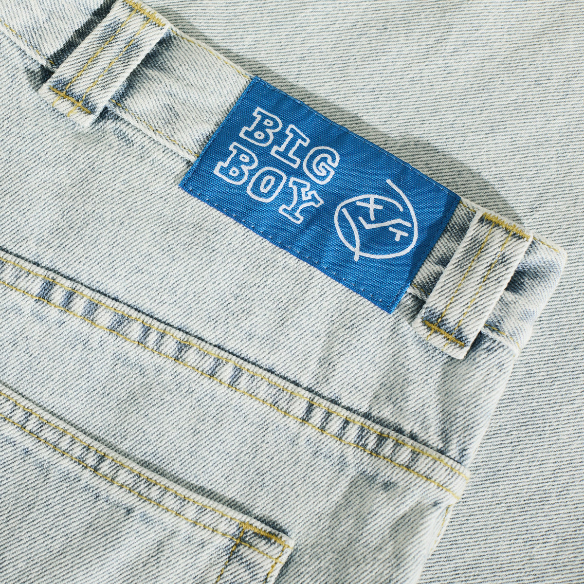 Polar Big Boy OG Logo Denim Pants Light Blue Pants Polar Skate Co 
