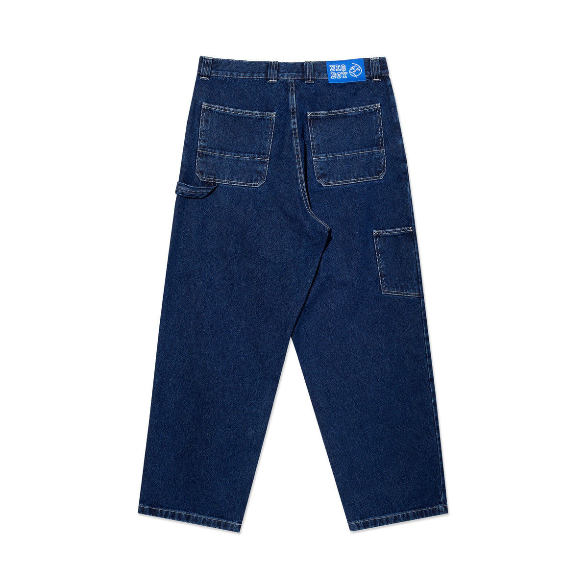Polar Big Boy Work Pants Dark Blue/White Stitch Pants Polar Skate Co 