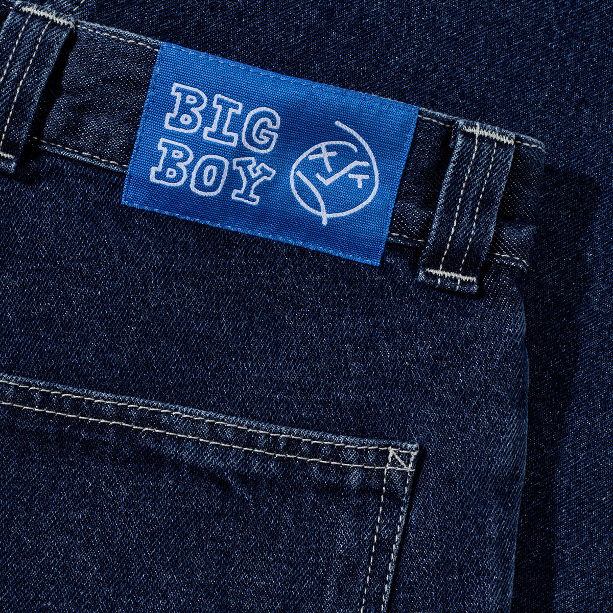 Polar Big Boy Work Pants Dark Blue/White Stitch Pants Polar Skate Co 