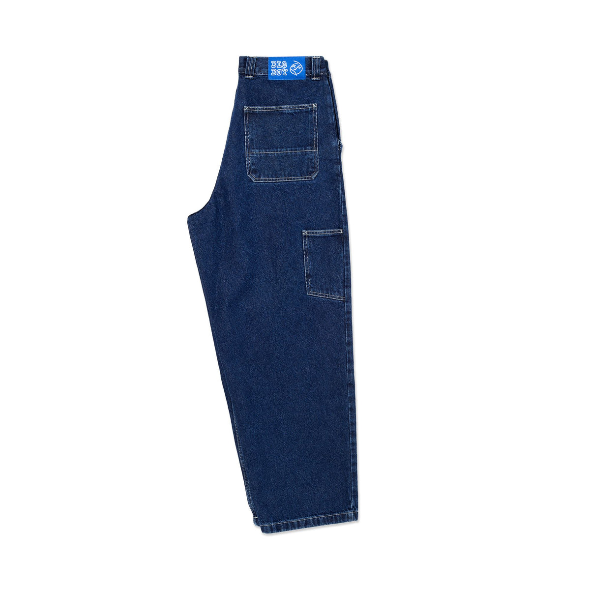 Polar Big Boy Work Pants Dark Blue/White Stitch Pants Polar Skate Co 