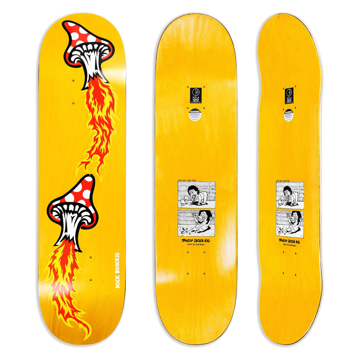 Polar Boserio Fly Agaric Deck Short 8.5 decks Polar Skate Co 