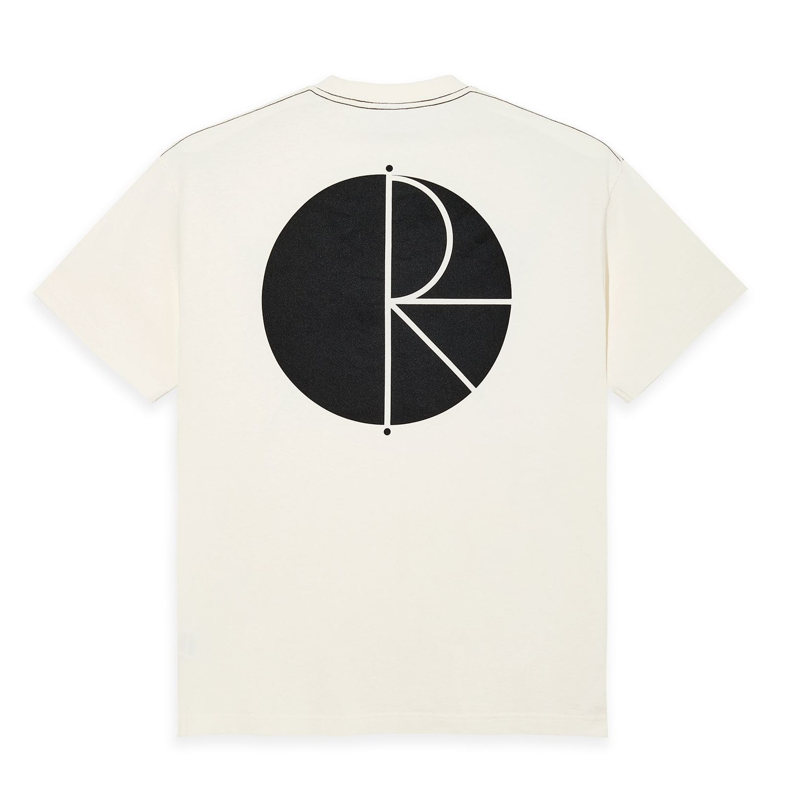 Polar Contrast Fill Logo Tee Ivory/Black shirts Polar Skate Co 