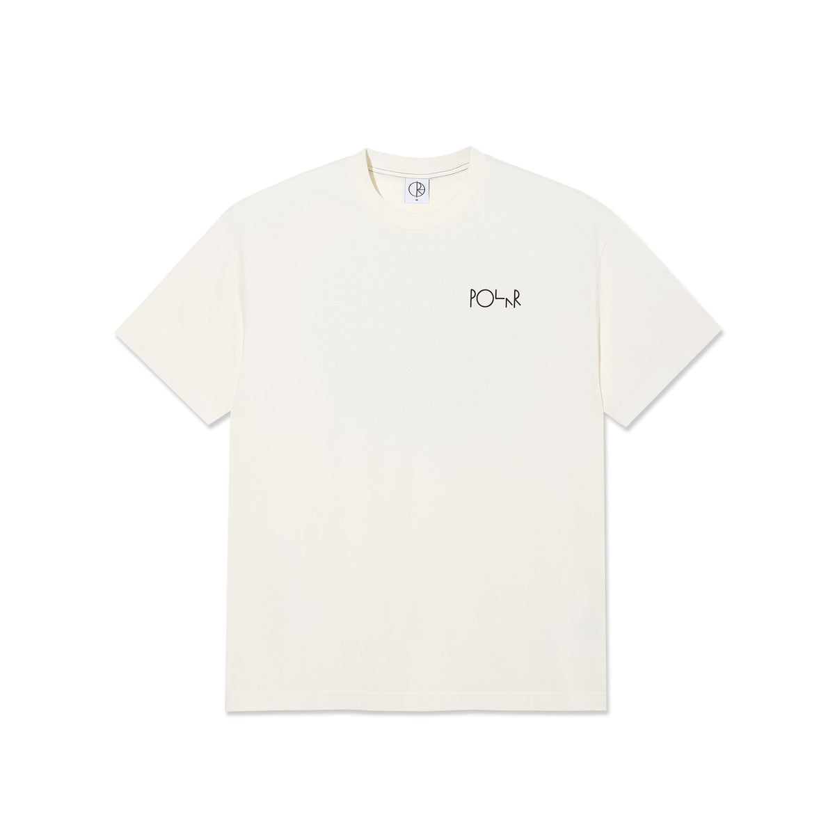 Polar Contrast Tee Fill Logo Ivory/Black Tees Polar Skate Co 