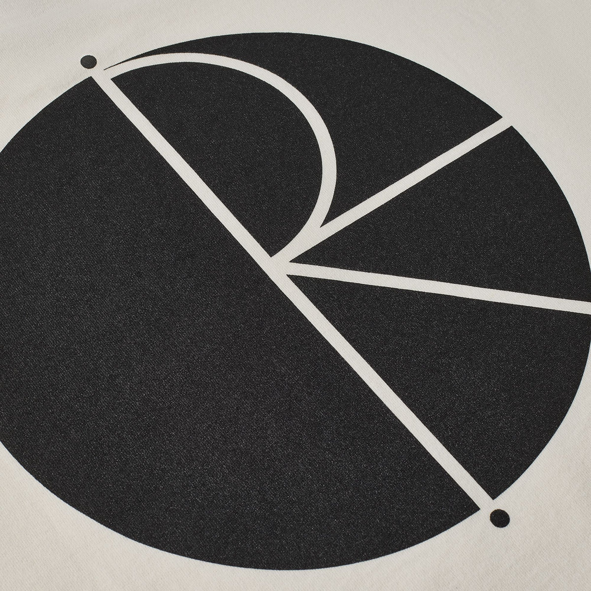 Polar Contrast Tee Fill Logo Ivory/Black Tees Polar Skate Co 