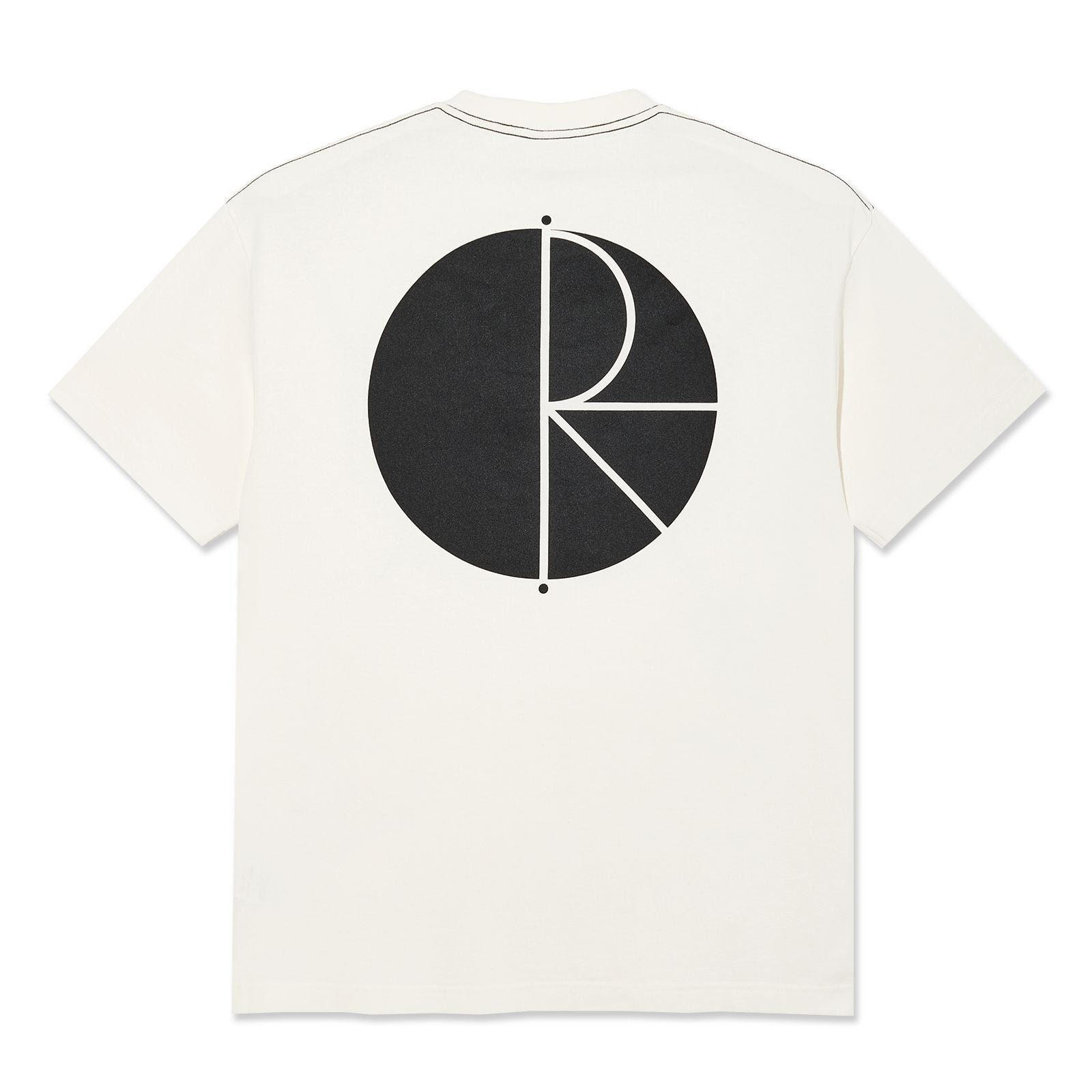 Polar Contrast Tee Fill Logo Ivory/Black Tees Polar Skate Co 