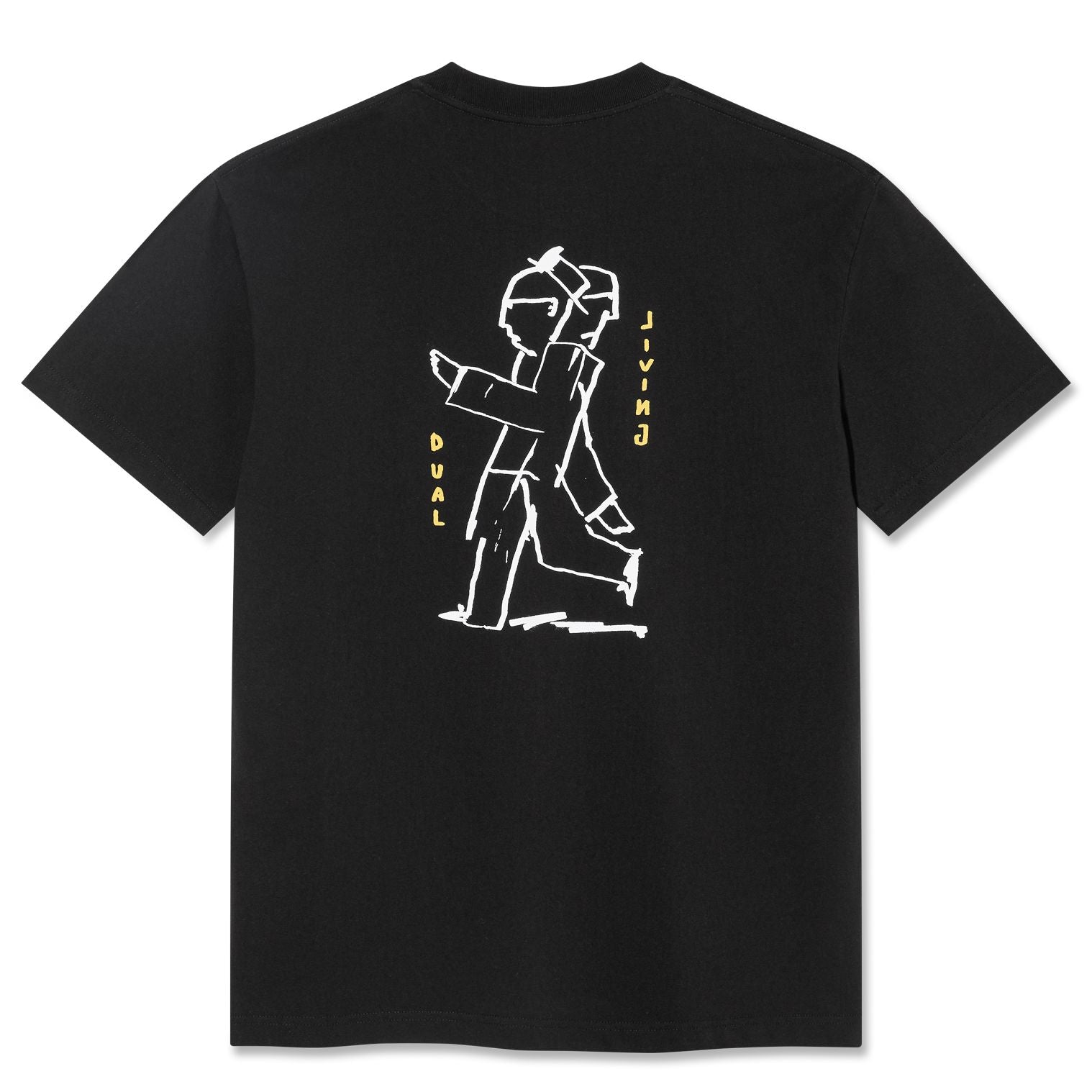 Polar Dual Living Tee Black Tees Polar Skate Co 