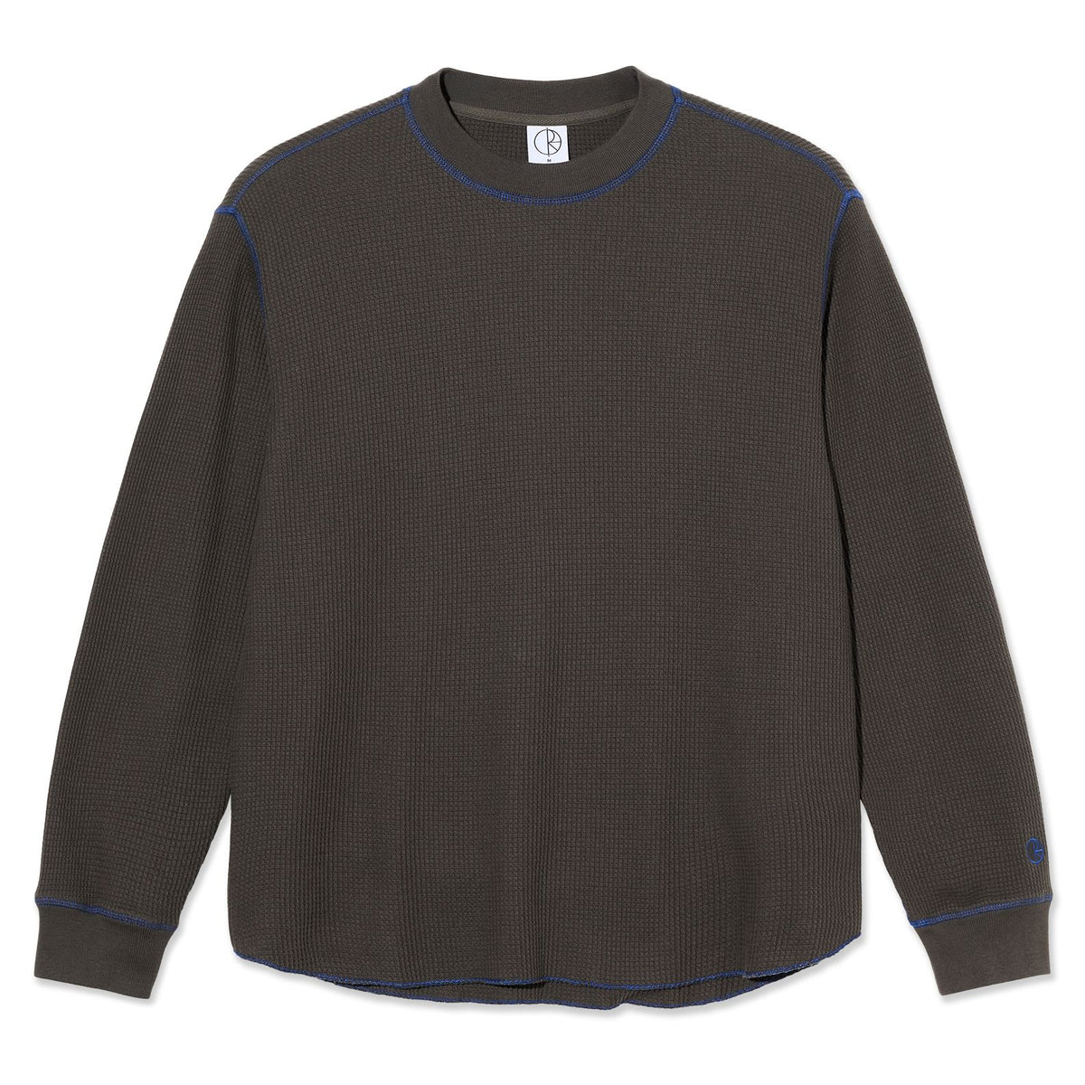 Polar Dylan L/S Tee Dirty Black/Blue shirts Polar Skate Co 
