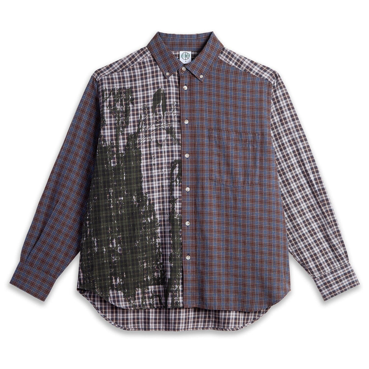 Polar Ebou Sanyang Ben L/S Shirt Violin Graphite/Blue shirts Polar Skate Co 