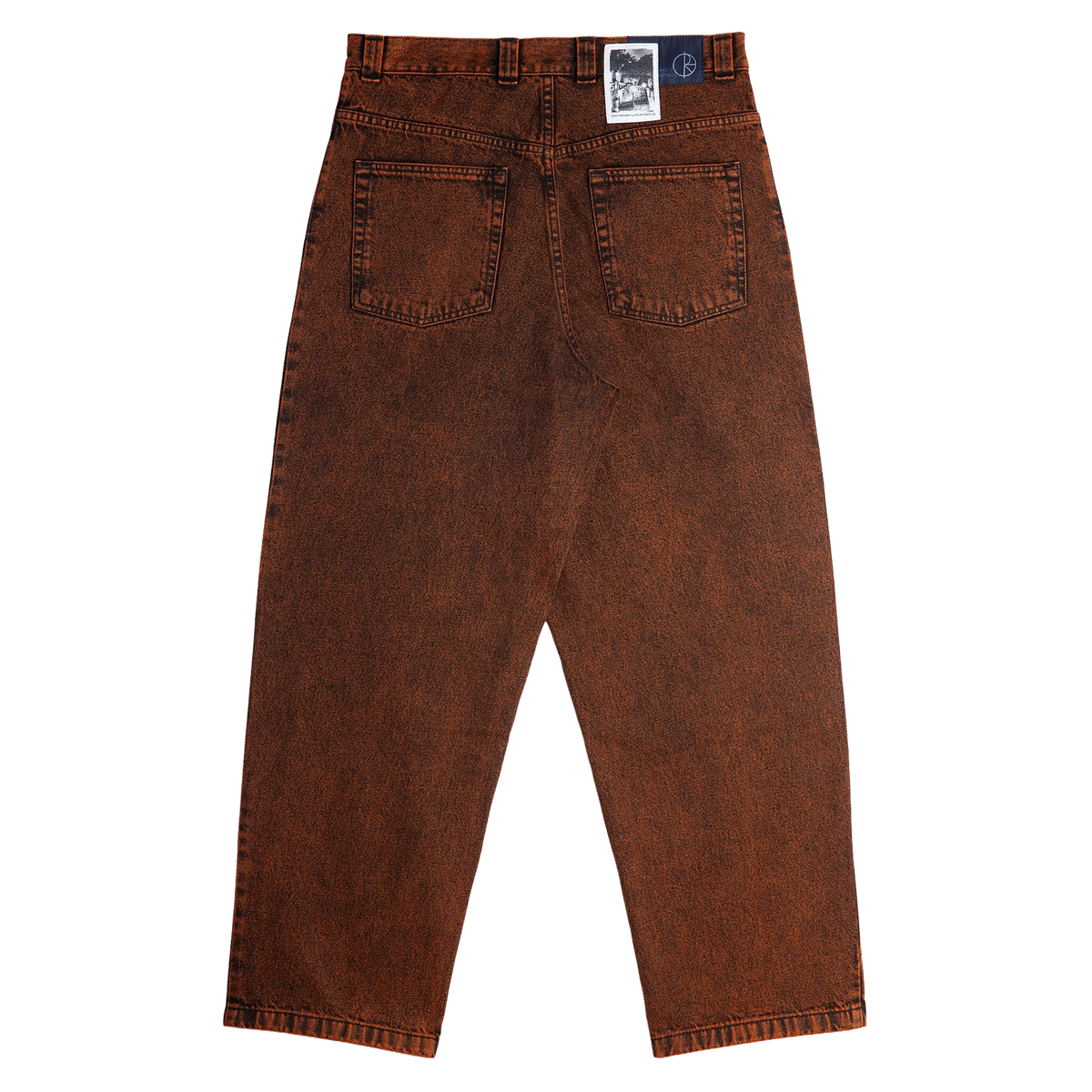 Polar Ebou Sanyang Big Boy Denim Pants Badalona Orange/Black pants Polar Skate Co 