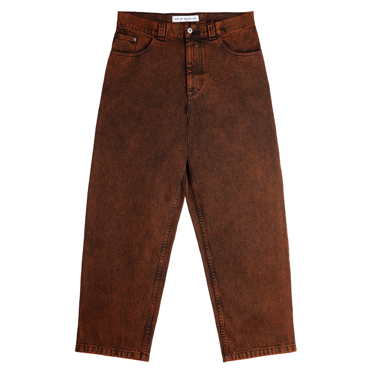 Polar Ebou Sanyang Big Boy Denim Pants Badalona Orange/Black pants Polar Skate Co 