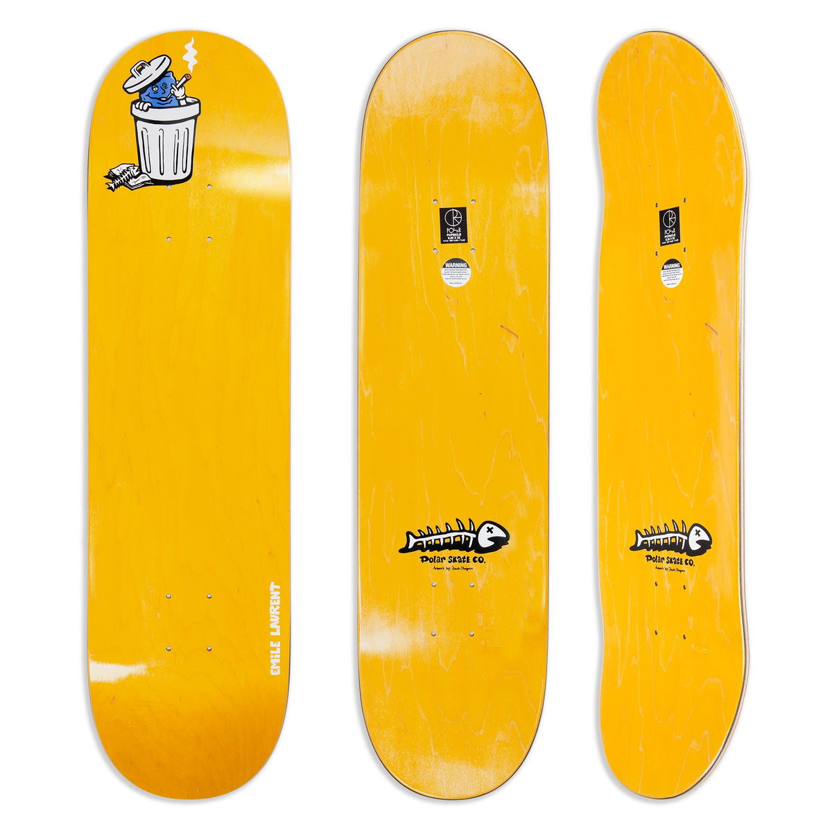 Polar Emile Trash Can Deck 8.5 decks Polar Skate Co 