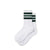 Polar Fat Stripe Rib Socks White/Green socks Polar Skate Co 