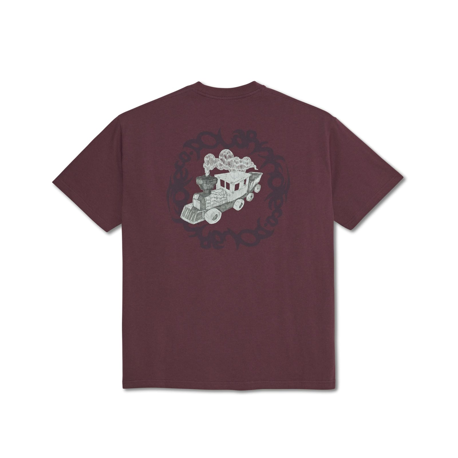 Polar Hijack Tee Plum tees Polar Skate Co 