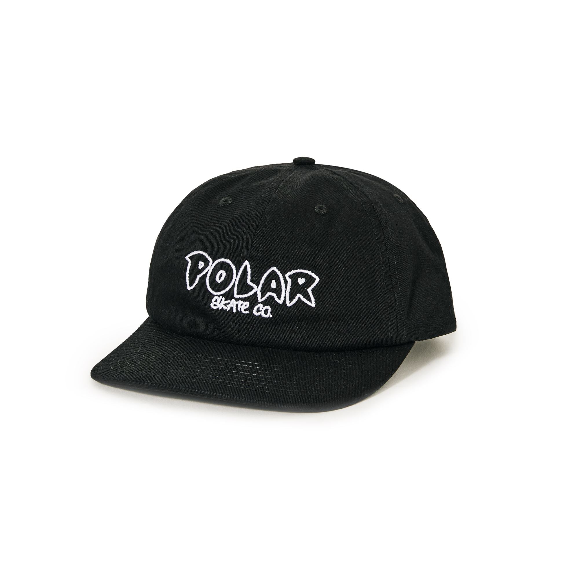 Polar Michael Cap Outline Logo Black hats Polar Skate Co 