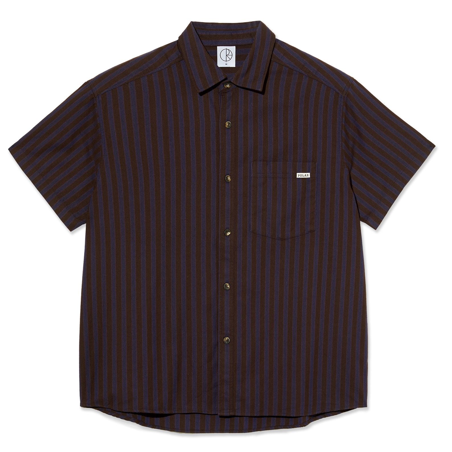Polar Mitchell Shirt Purple/Chocolate shirts Polar Skate Co 