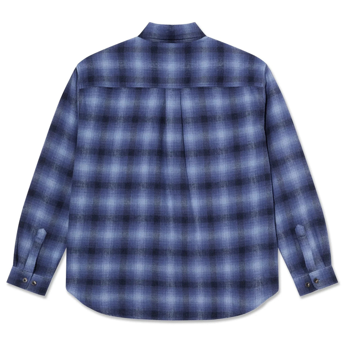 Polar Mitchell Shirt Shadow Check Blue shirts Polar Skate Co 