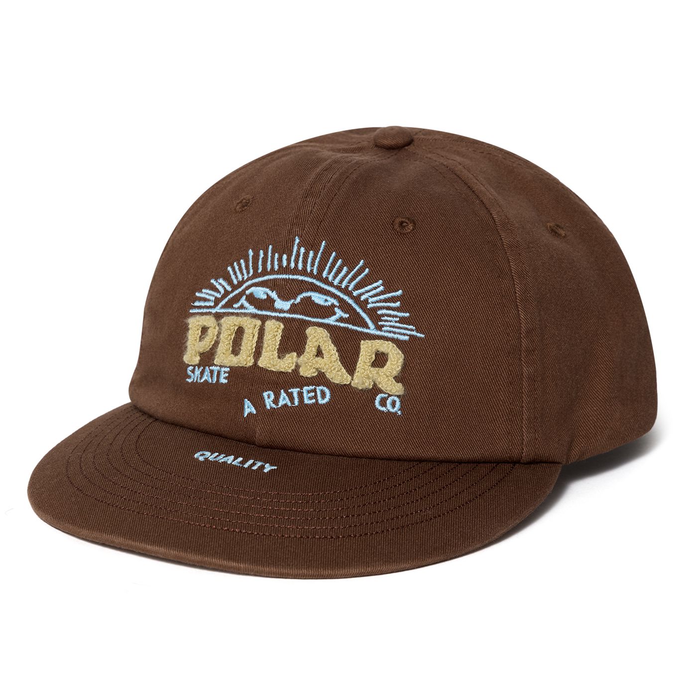Polar Ramy Cap Cheeky Sun Brown Hats Polar Skate Co 