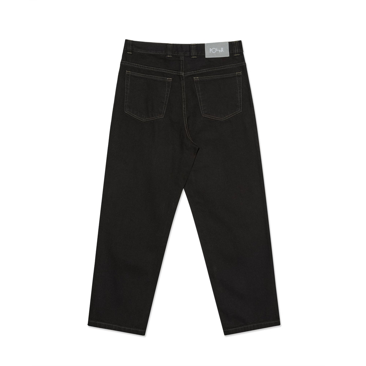 Polar Skate Co '93! Contrast Stitch Denim Black/Dark Olive Pants Polar Skate Co 