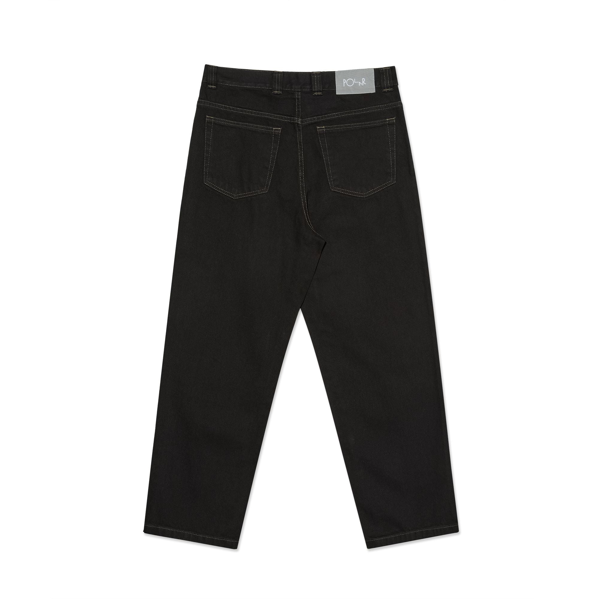 Polar Skate Co '93! Contrast Stitch Denim Black/Dark Olive Pants Polar Skate Co 