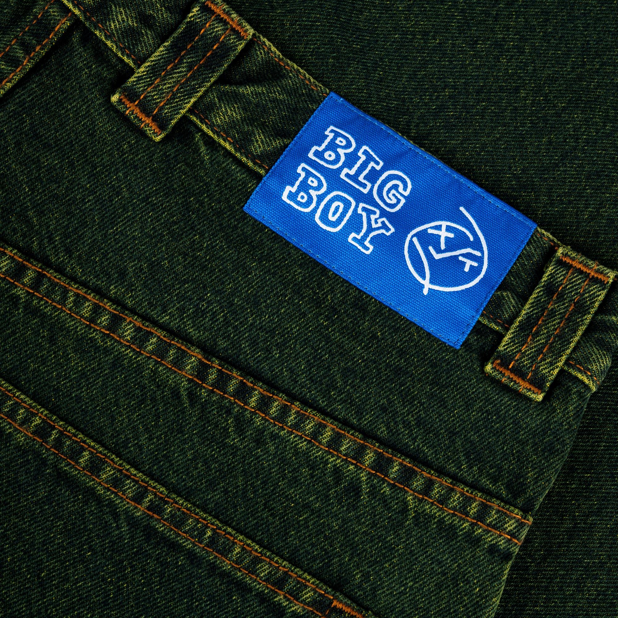 Polar Skate Co Big Boy Jeans Chartreuse/Blue - Coureur Goods