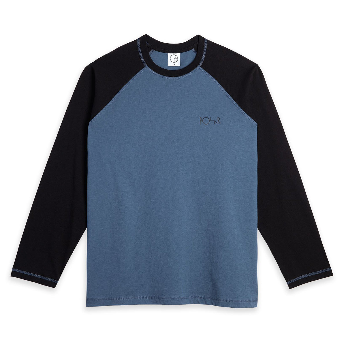 Polar Stevie L/S Tee Grey Blue/Black shirts Polar Skate Co 
