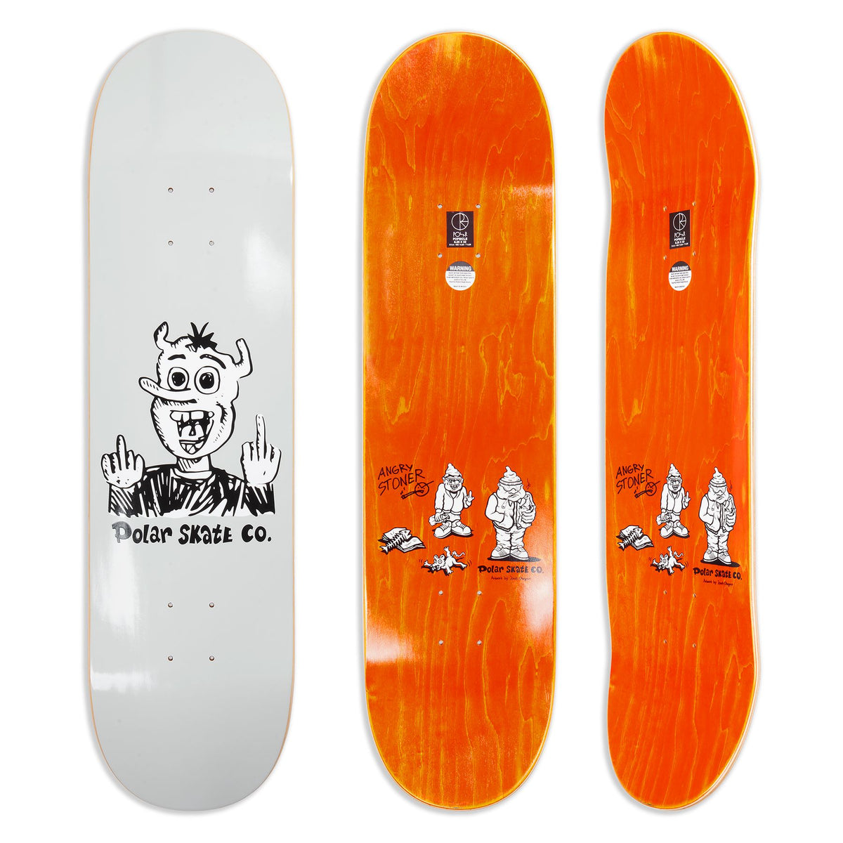 Polar Team Up Yours! Deck Grey 8.5 decks Polar Skate Co 