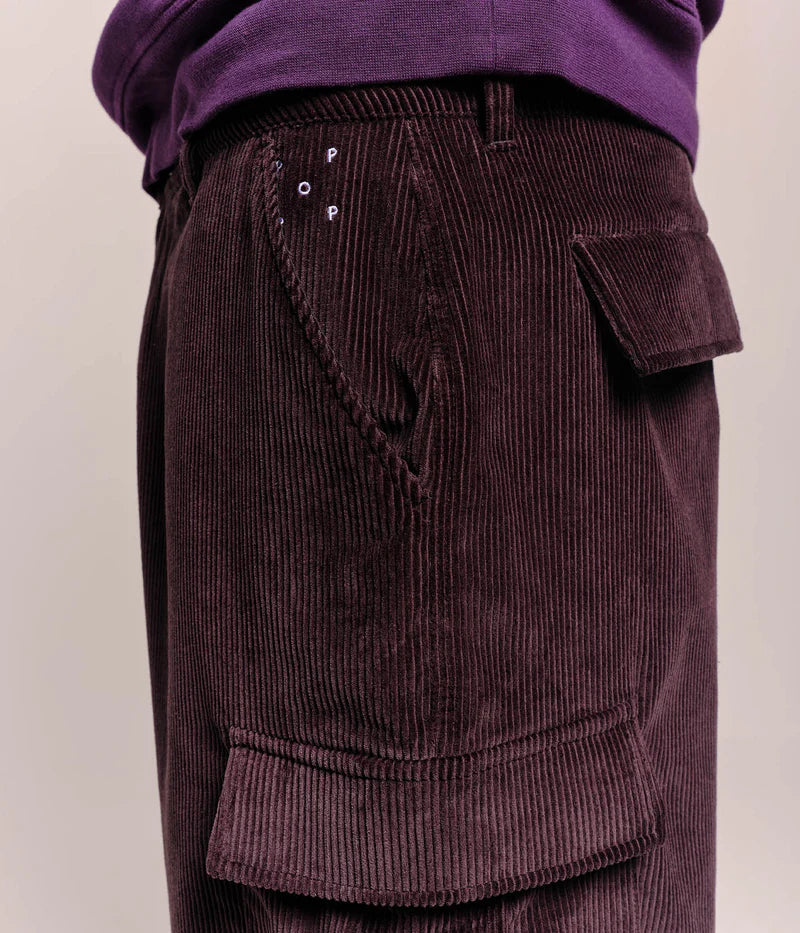 Pop Trading Co Cord Cargo Pants Anthracite pants Pop Trading Co 