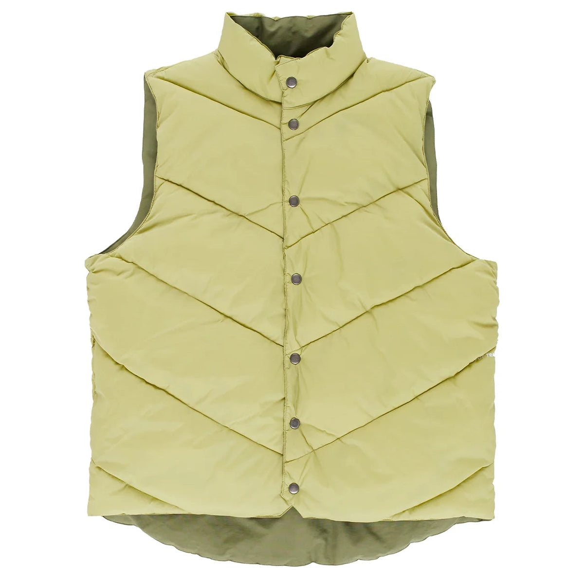 Pop Trading Co Quilted Reverisble Vest Four Leaf Clover jackets Pop Trading Co 