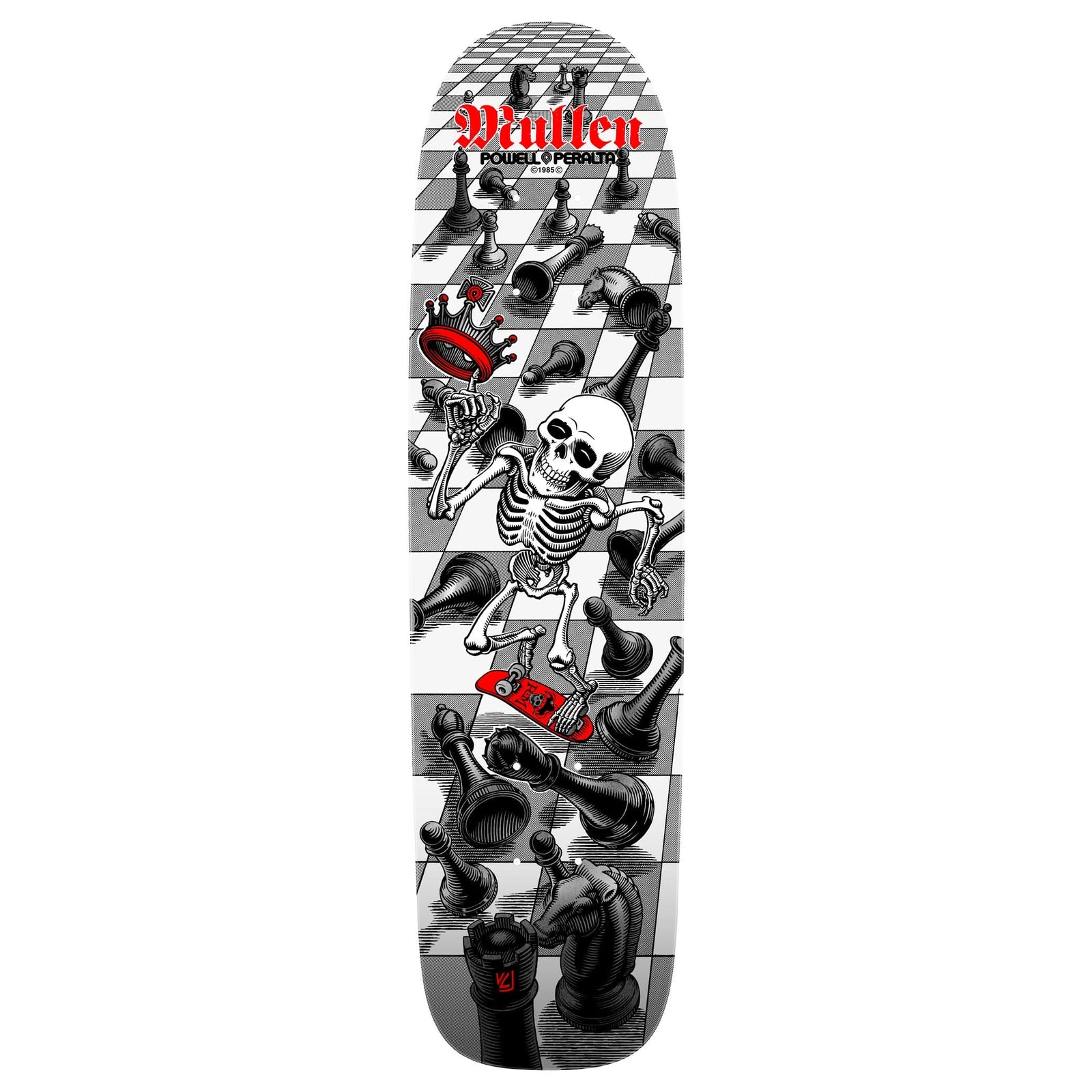 Powell Peralta Bones Brigade Series 17 Mullen White Deck 7.4 decks Powell Peralta 