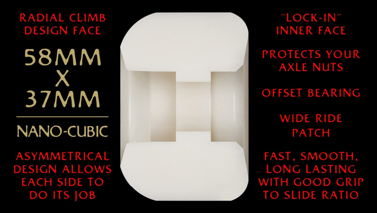 Powell Peralta Dragon Formula Red Nano Cubic Wheels 93A 37.5MM x 58MM wheels Powell Peralta 