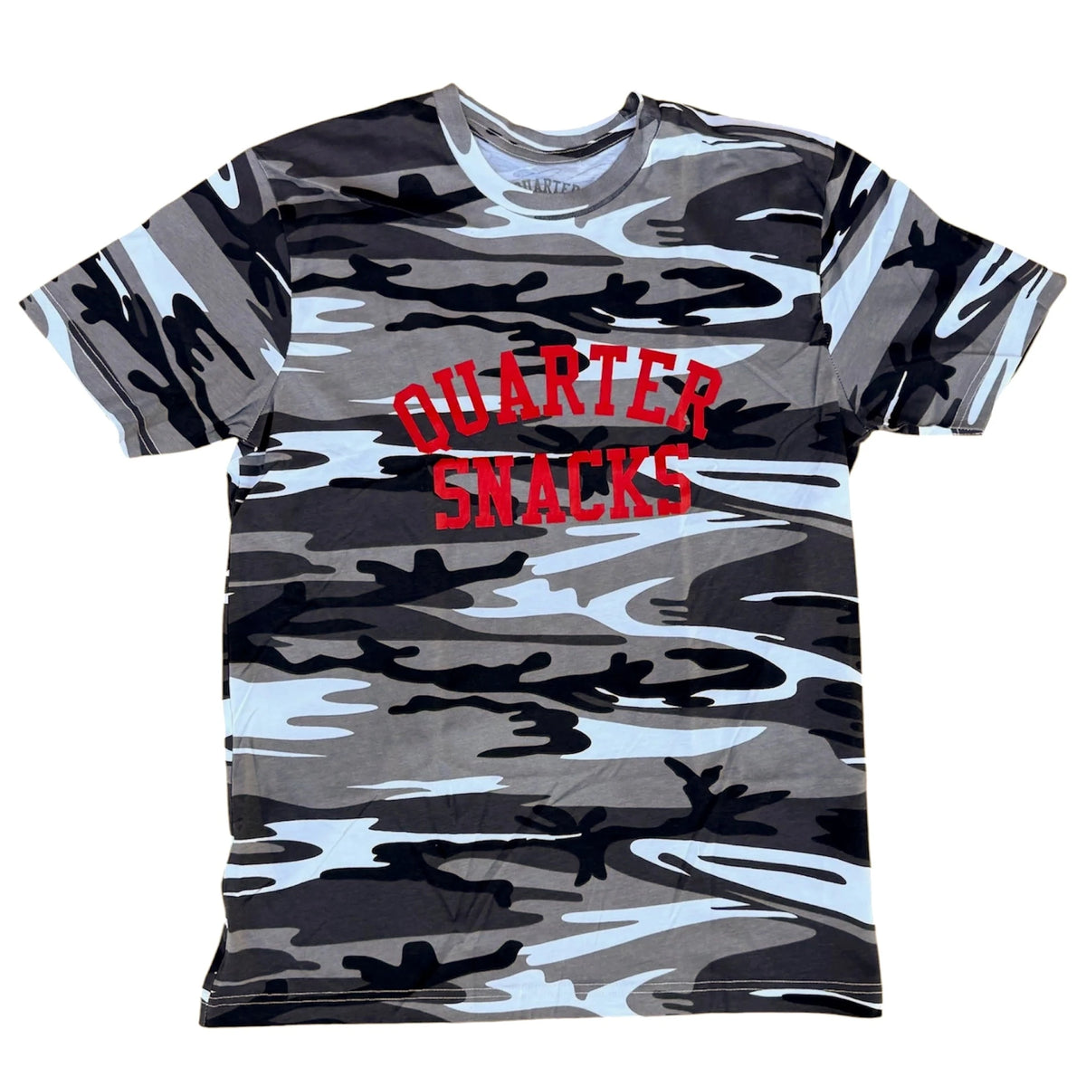 Quartersnacks Camo Arch Tee Black/White Tees Quartersnacks 