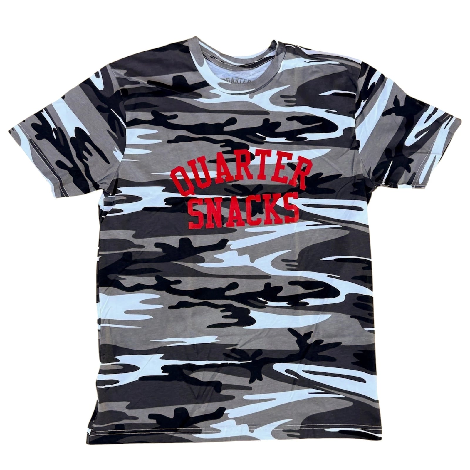 Quartersnacks Camo Arch Tee Black/White Tees Quartersnacks 