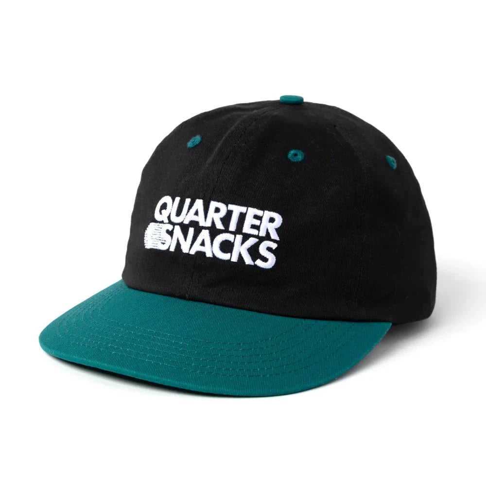 Quartersnacks Journalist Cap Black/Green hats Quartersnacks 
