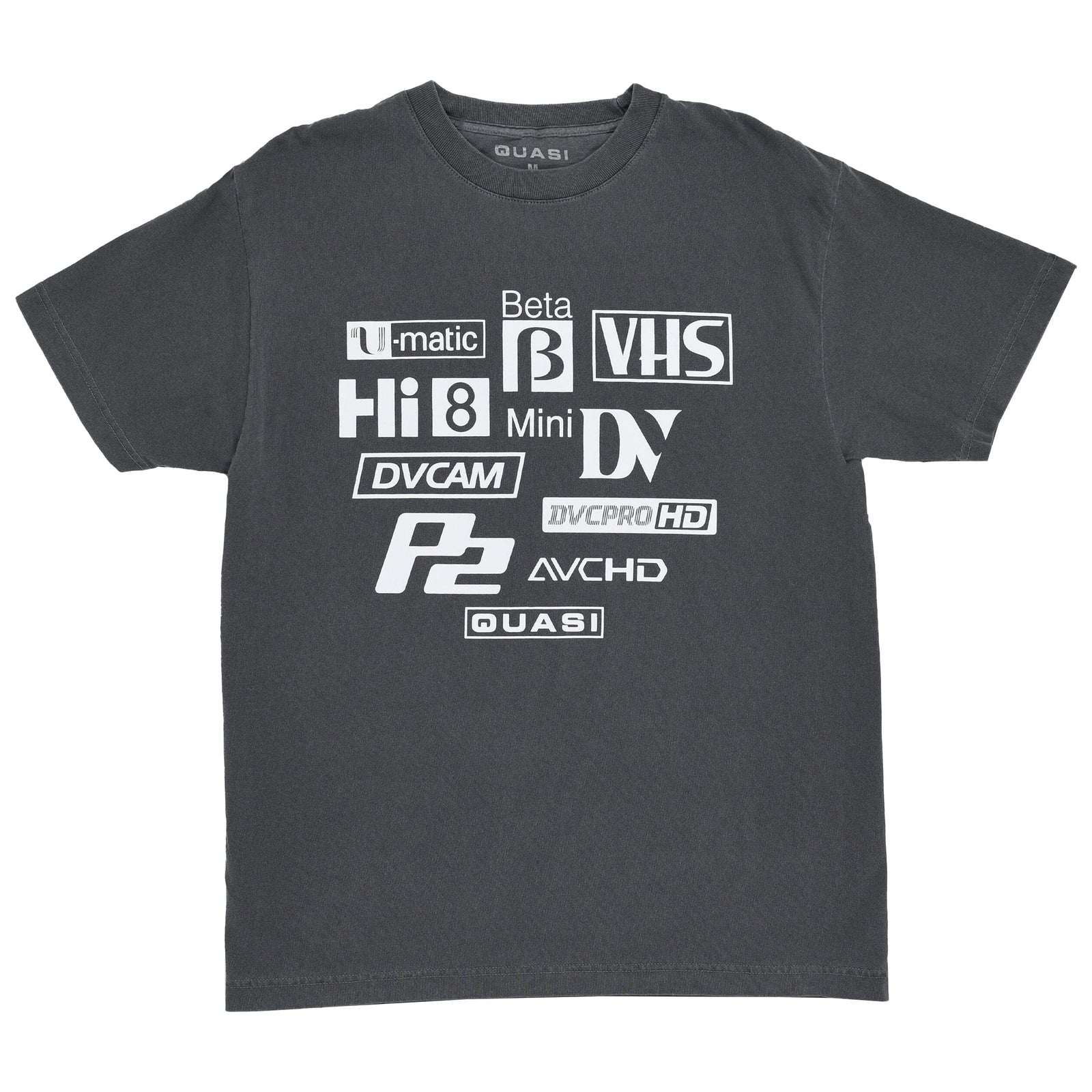 Quasi Formats Tee Faded Black Tees Quasi 