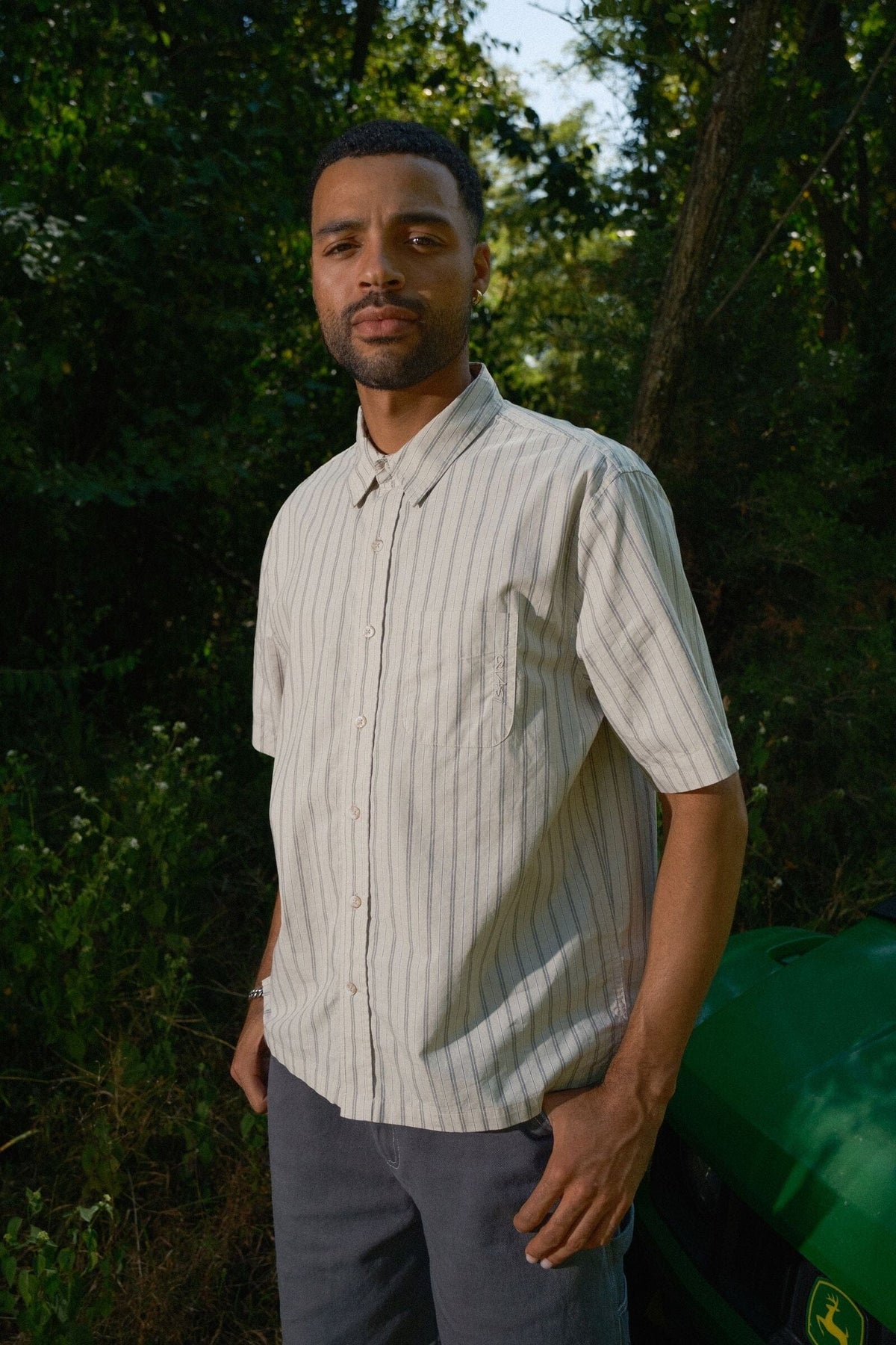 Quasi Kalvin Button Up Shirt Tan shirts Quasi 