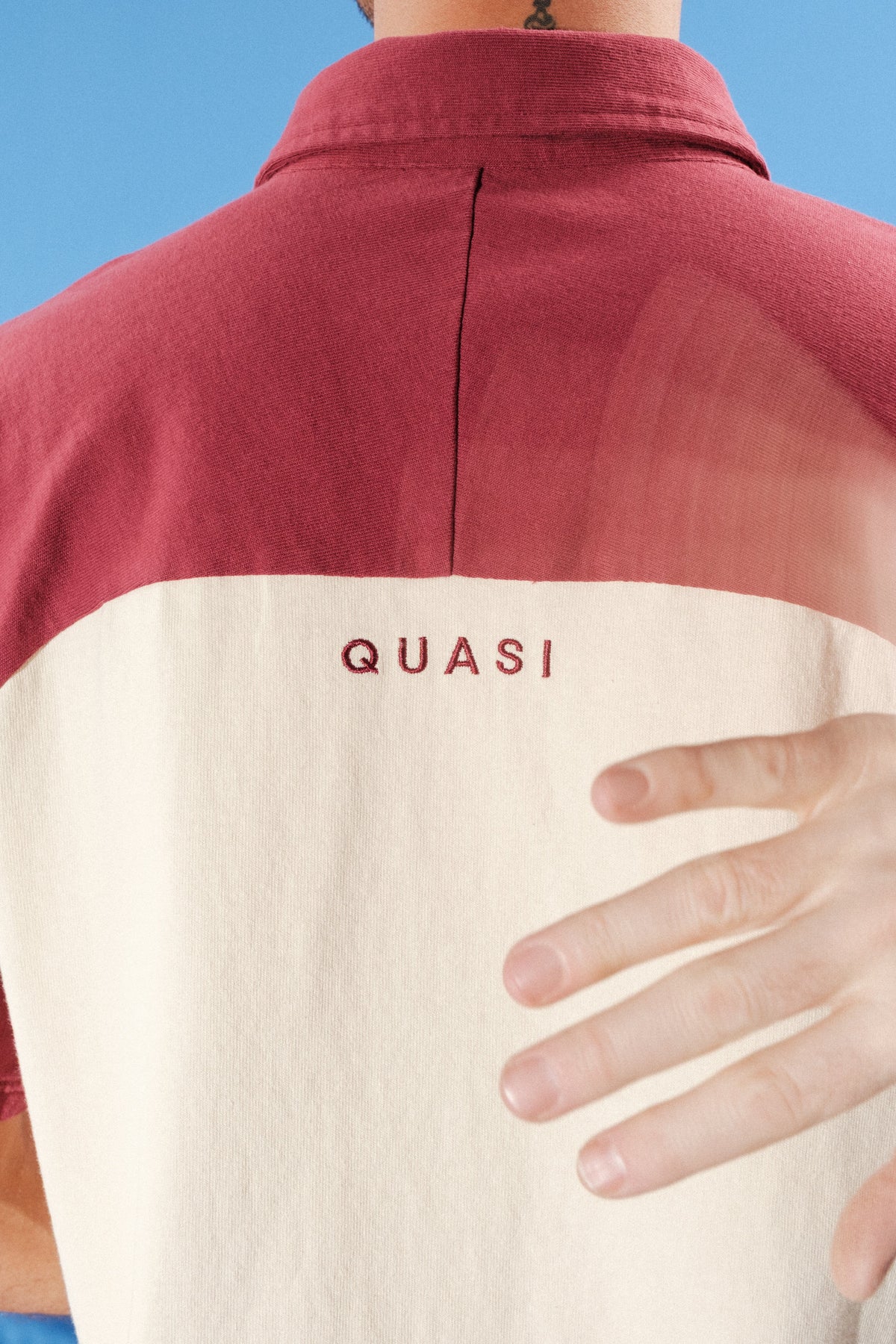 Quasi Leslie Ragalan Polo Tee Maroon shirts Quasi 