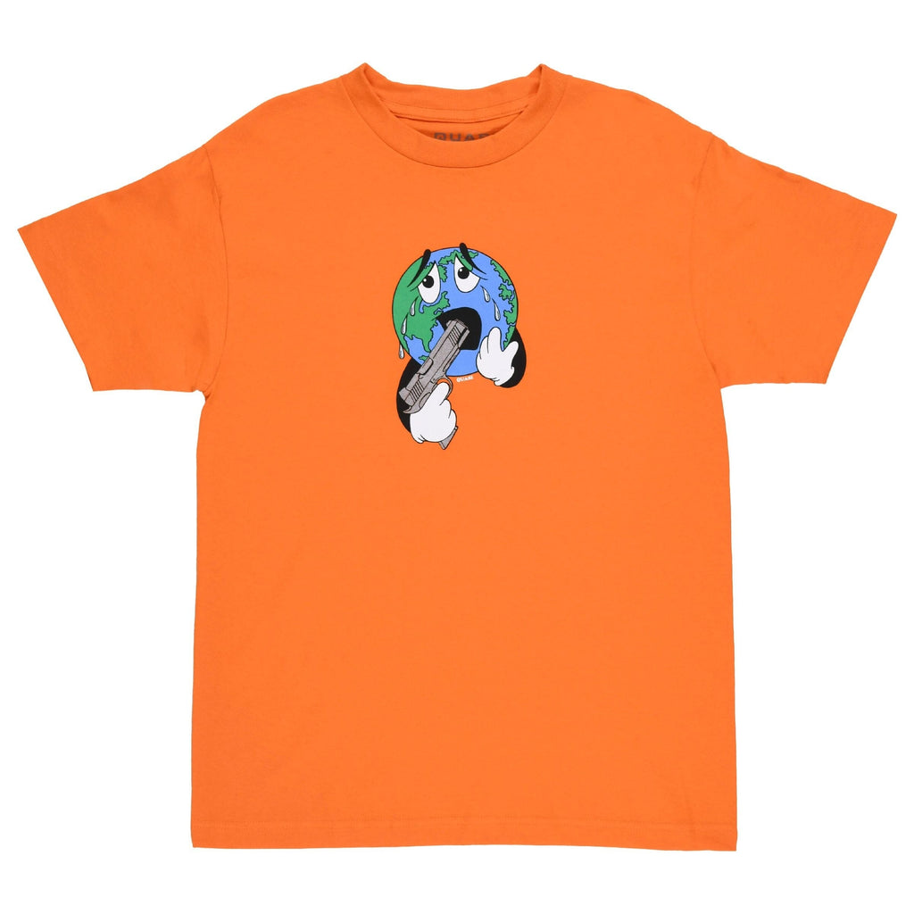 Quasi Small World Tee Orange - Coureur Goods
