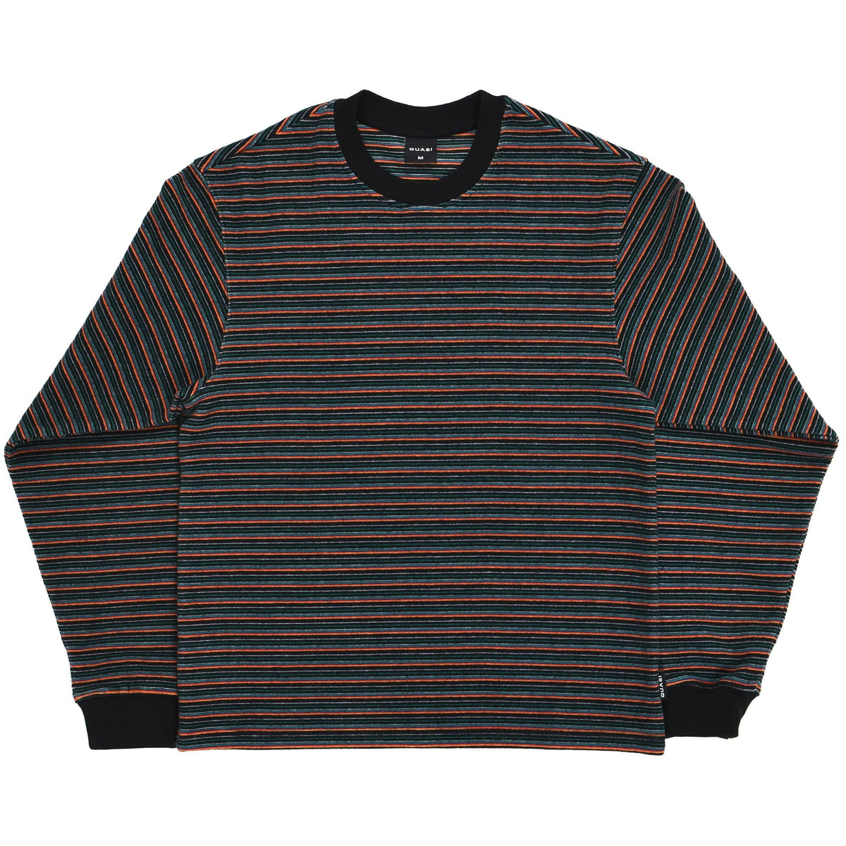Quasi Verve Striped Knit Black crewnecks Quasi 