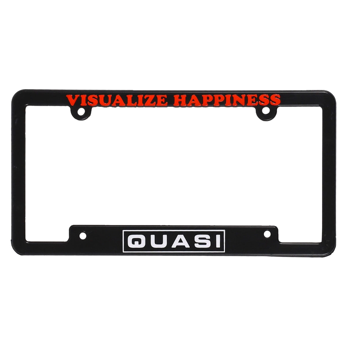 Quasi Visualize Happiness License Plate Frame accessories Quasi 