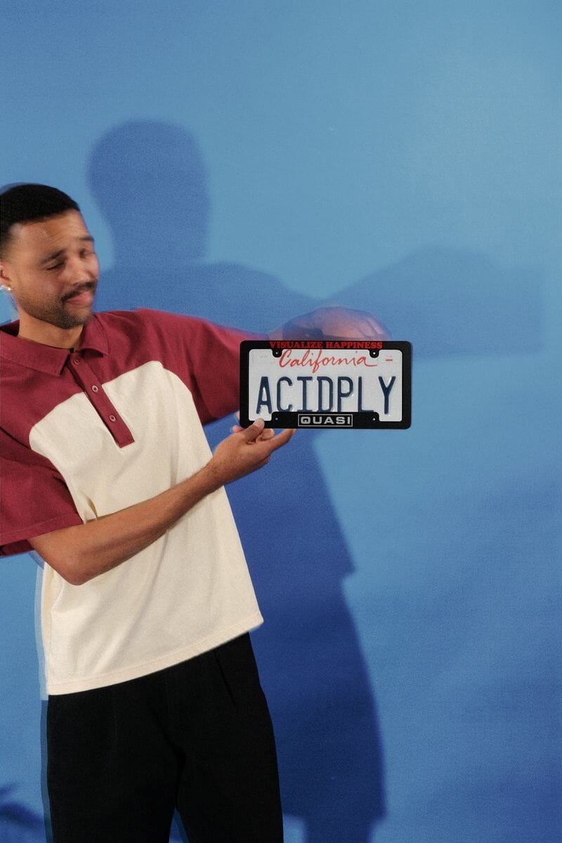 Quasi Visualize Happiness License Plate Frame accessories Quasi 
