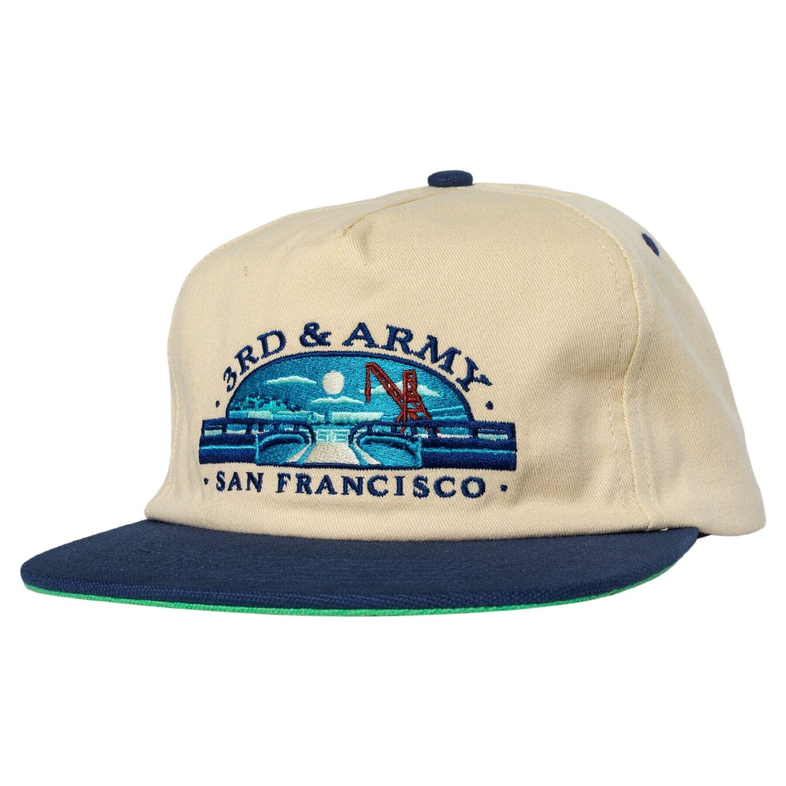 Real 3rd and Army Snapback Hat Natural hats Real 