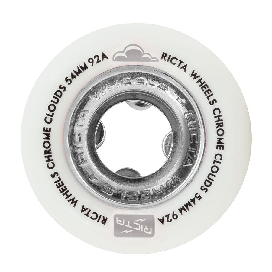 Ricta Chrome Clouds Wheels White/Black 92A 54MM wheels Ricta 