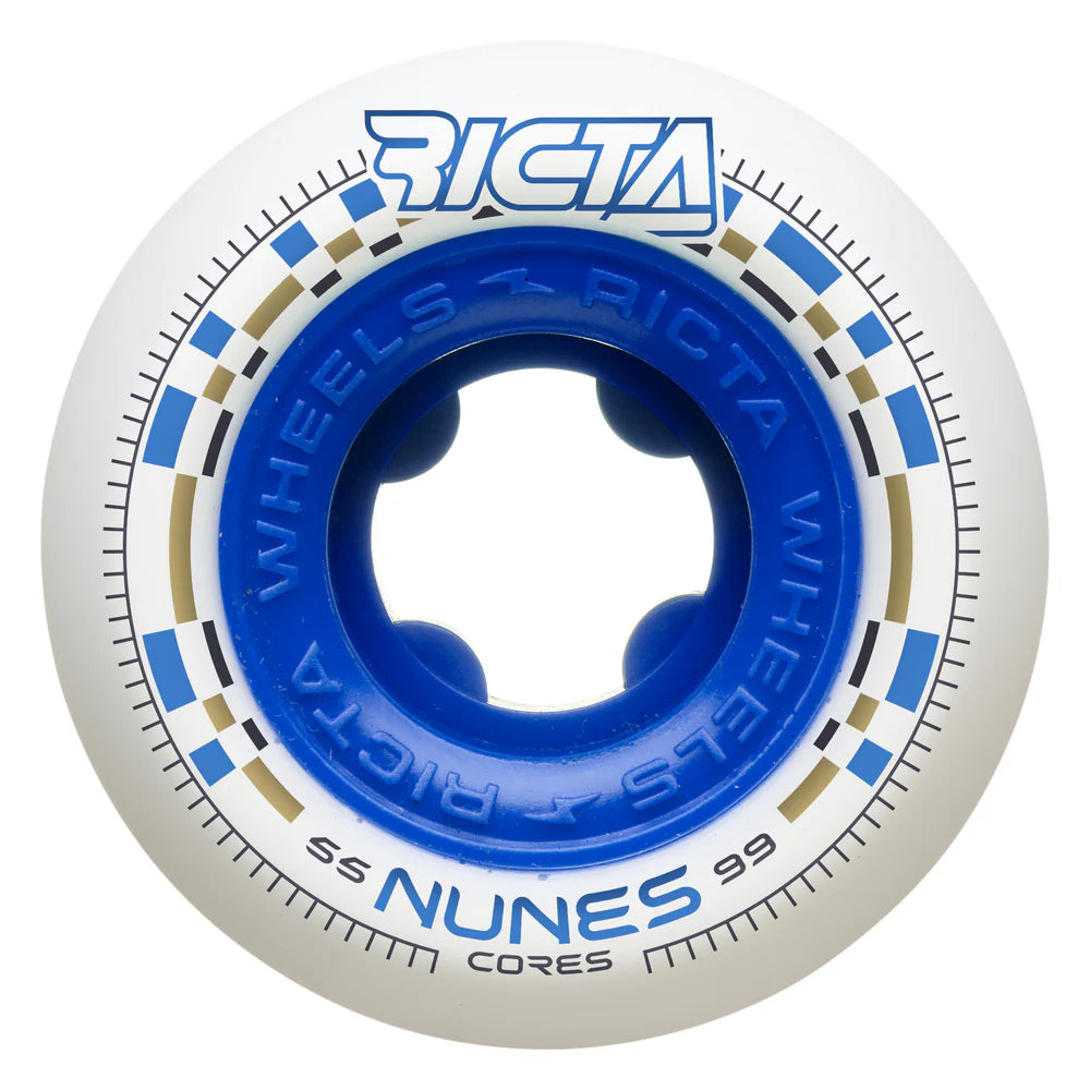 Ricta Nunes Cores Wide White Wheels 99A 55MM wheels Ricta 